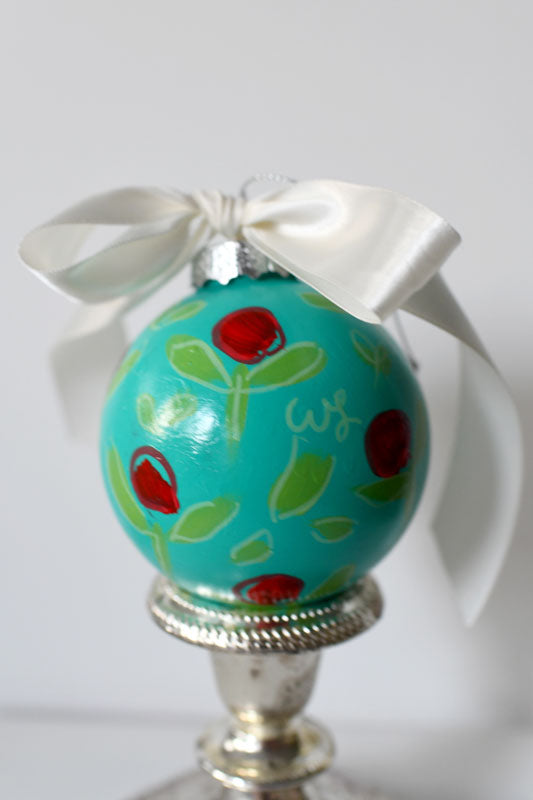 MERRY & BRIGHT-Aqua and Red