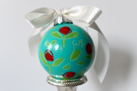 MERRY & BRIGHT-Aqua and Red